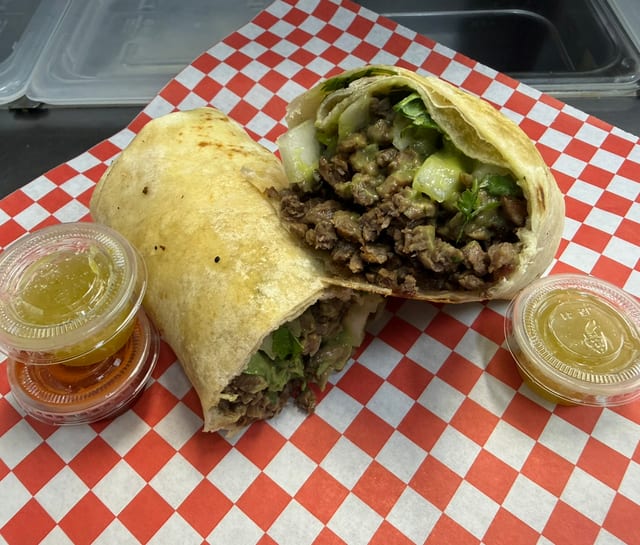 Carne Asada Burrito.