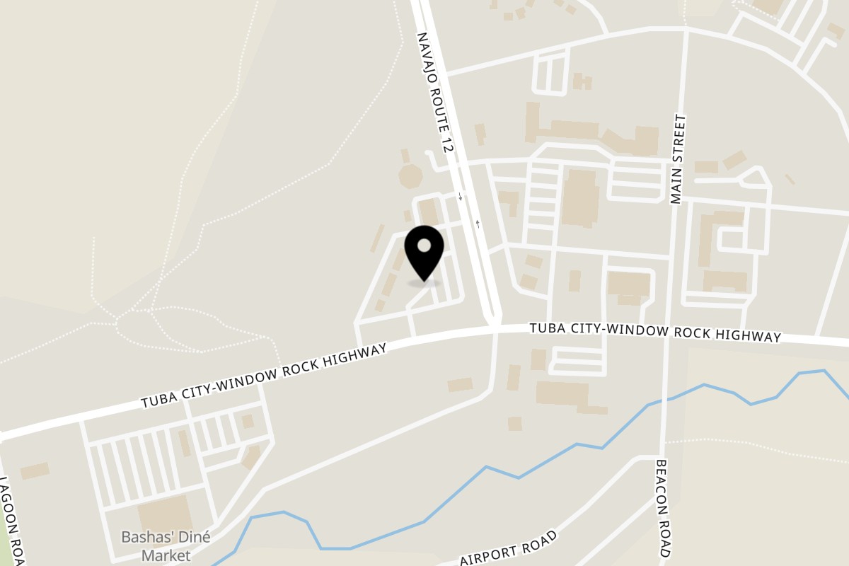 Map showing the location of Anita's Mexican Food on 167a AZ-264 in Window Rock